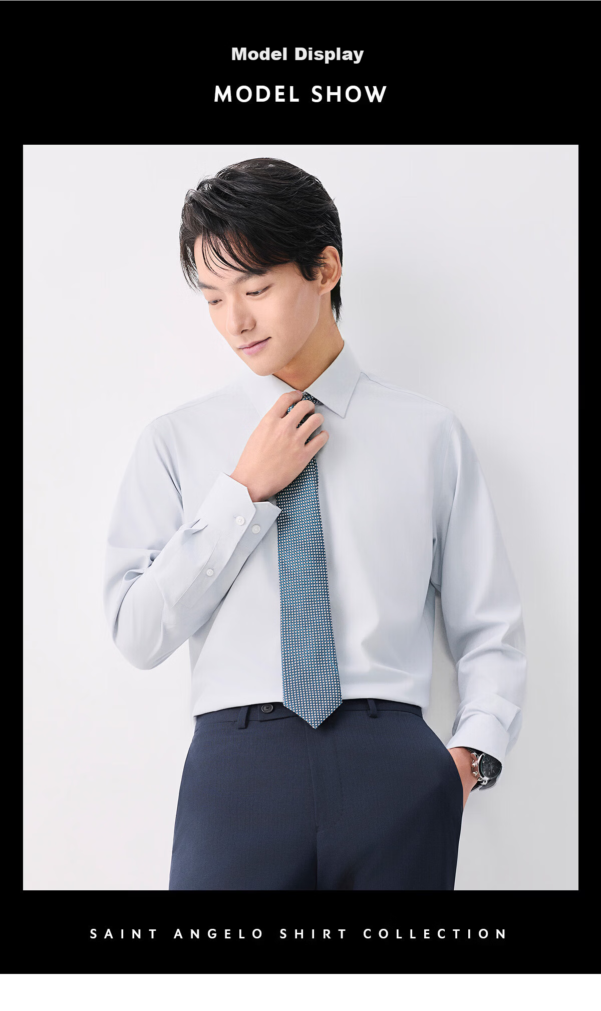 Baoxiniao Men's Cooling Long Sleeve Shirt Business Formal Wear KEBCA1103HU111 6